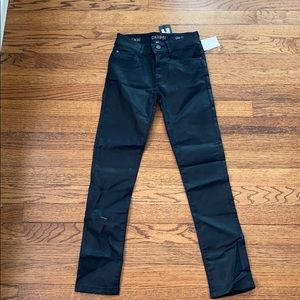 black matte jeans